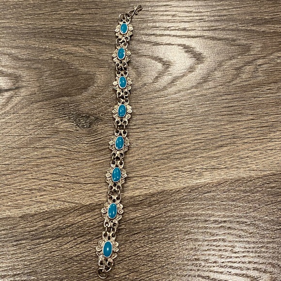 Vintage Jewelry - 🦋 Vintage Turquoise & Silver Bracelet
